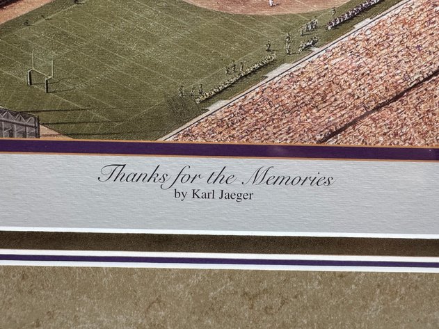 Image for Karl Jaeger “Thanks for the Memories” Framed S/N Print 27” x 33”