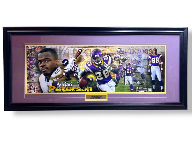 Image for Adrian Peterson - 2007 Rookie of the Year - “Photoramics” (20” x 44”)