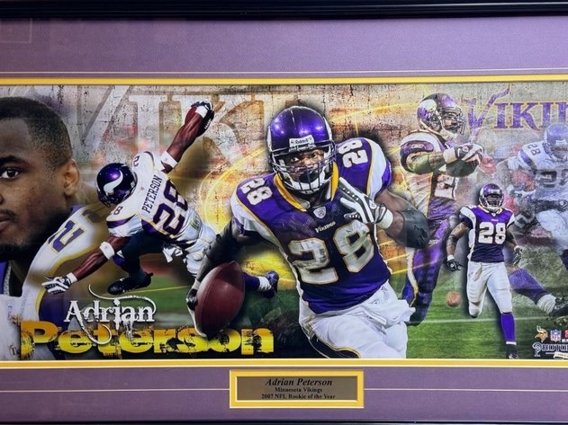 Image for Adrian Peterson - 2007 Rookie of the Year - “Photoramics” (20” x 44”)