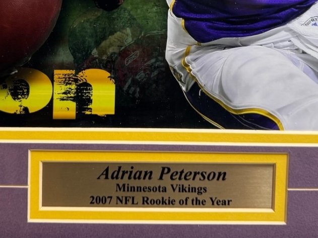 Image for Adrian Peterson - 2007 Rookie of the Year - “Photoramics” (20” x 44”)