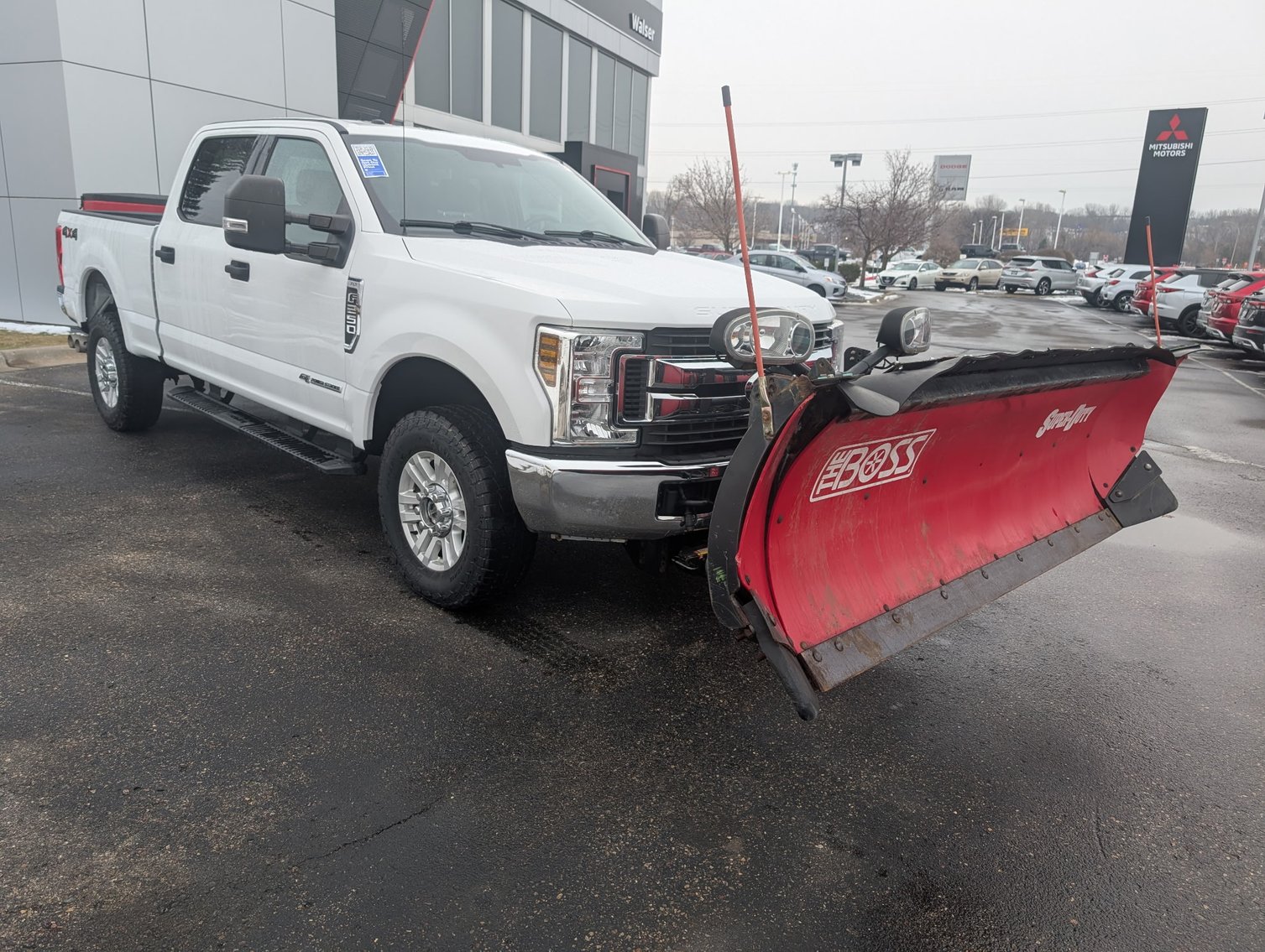 2019 Ford F-250 XLT Crew Cab 4X4 With Boss Plow & Sander
