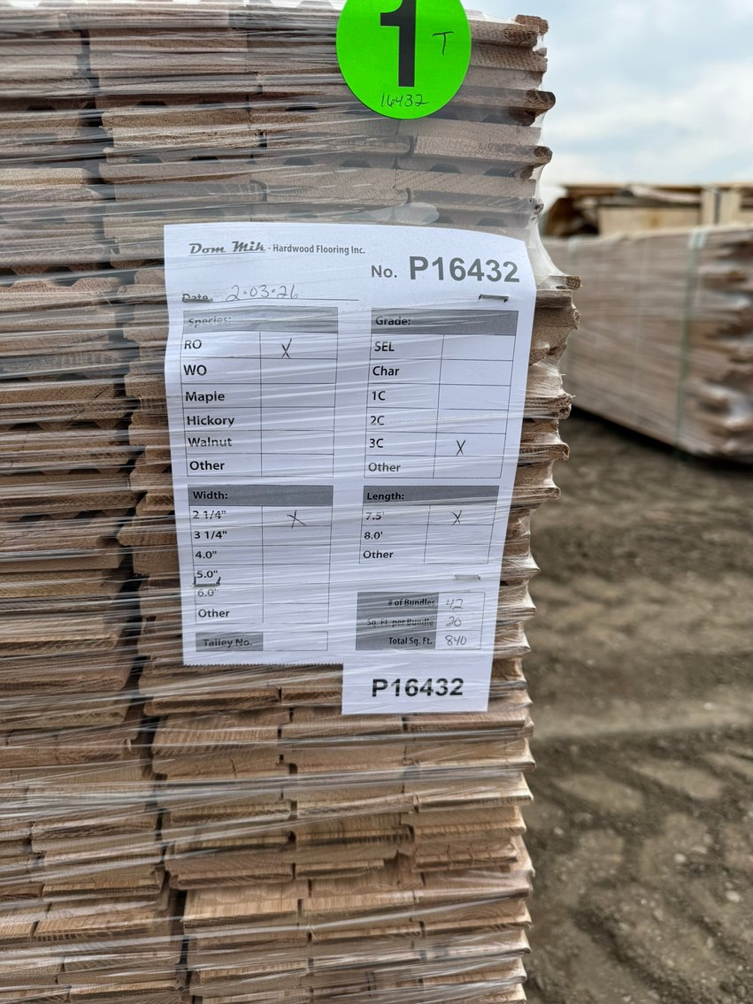 Unfinished Hardwood: White & Red Oak (160297)