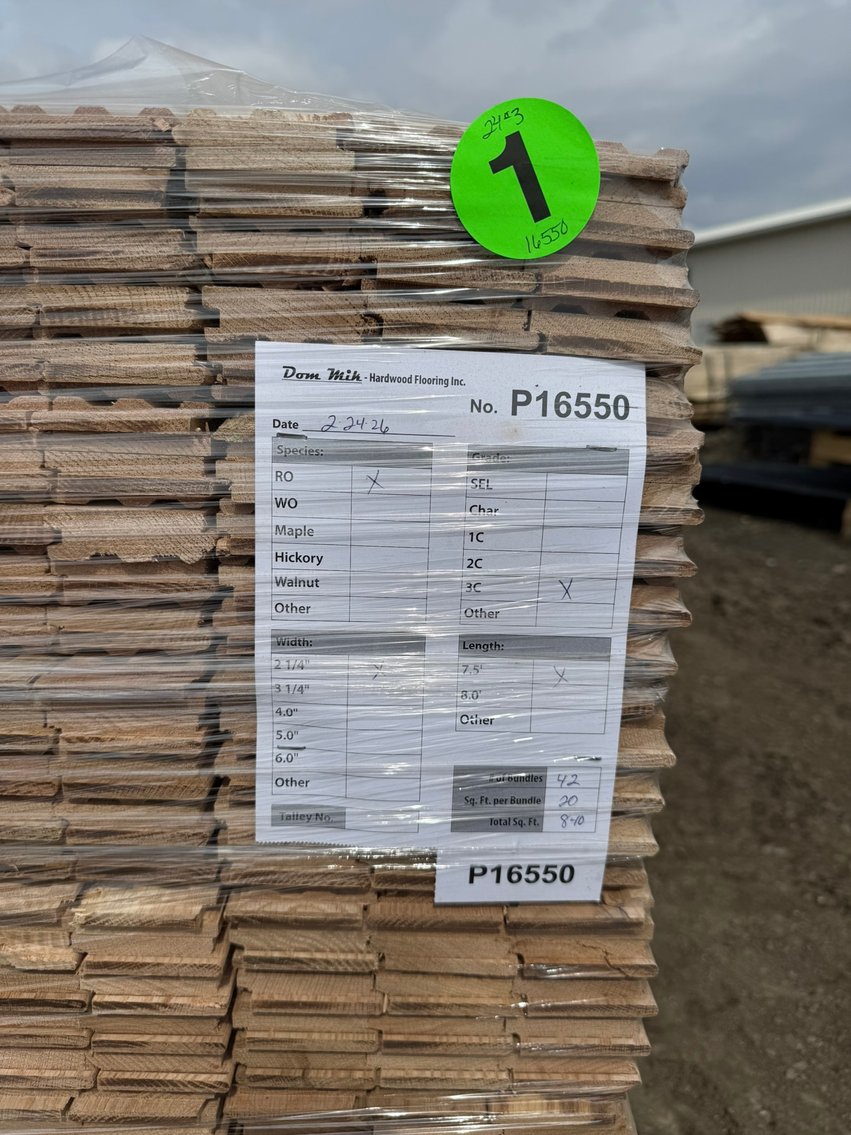 Unfinished Hardwood: White & Red Oak (160297)