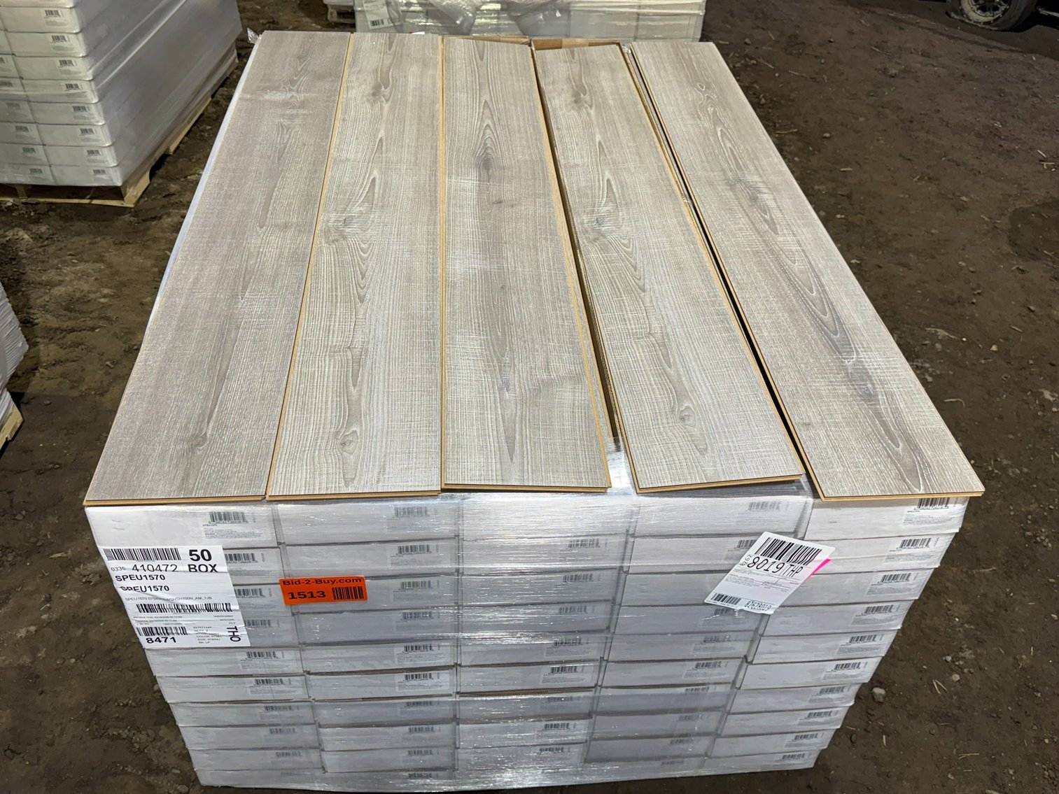 19 Pallets of Laminate Click Plank Flooring: #6