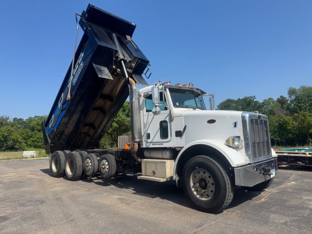 Image for Heavy Equipment Auction: Peterbilt Dump Trucks, Racking, Attachments & More (141937)