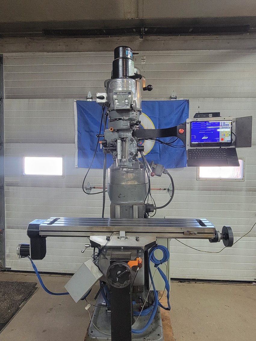 3 Axis CNC Bridgeport Mill & Piranha P2-88 Iron Worker (141044)
