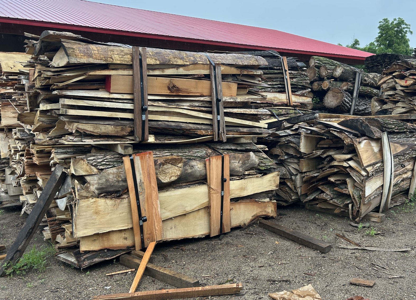 Bundle of Wood Slabs: Cottonwood & Mixed Hardwoods (144929)