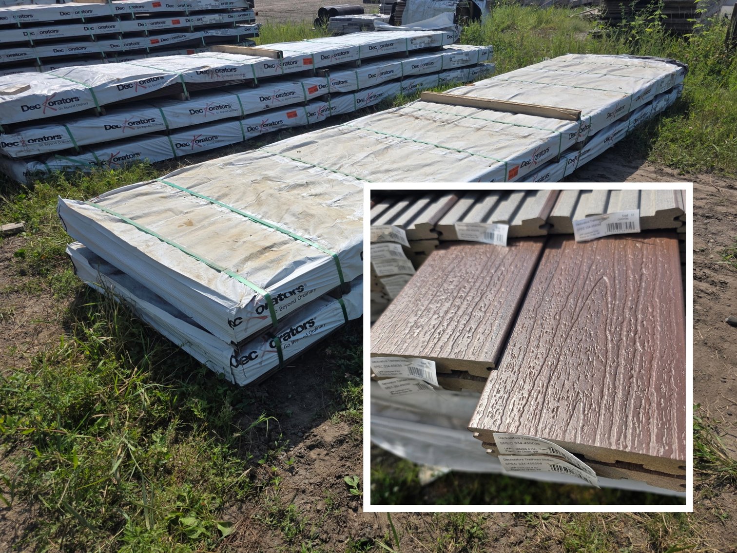 GAF EnergyGuard Polyiso Insulation & 16' Deckorators Slotted Composite Deck Boards (148183)