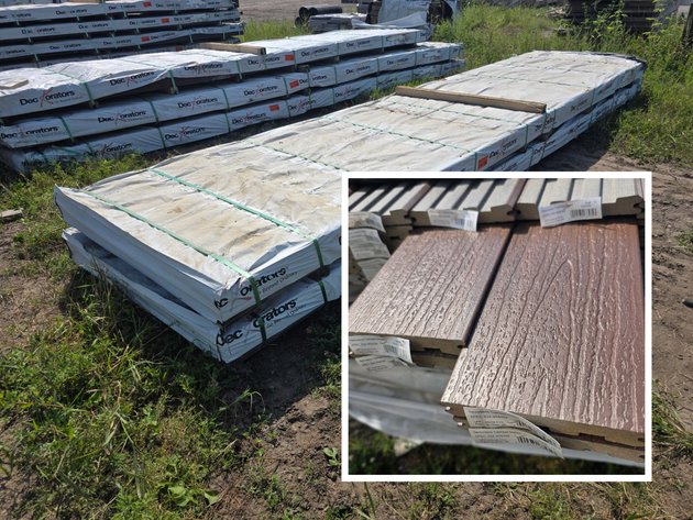 Image for GAF EnergyGuard Polyiso Insulation & 16' Deckorators Slotted Composite Deck Boards (148183)