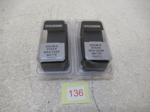 Image for Two Blackhawk Double Stack Mag Cases