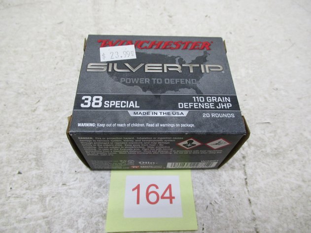Image for Winchester Silvertip 38SPL Ammo