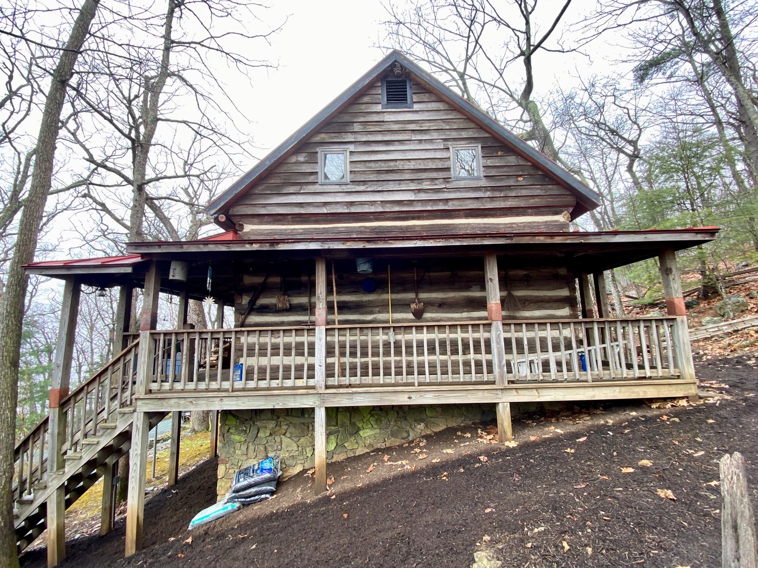 Image for 4 BR/1.5 BA Period Correct Relocated 1850's Log Cabin on 10 +/- Acres w/Amazing Mountain Views in Greene County, VA--ONLINE ONLY BIDDING!!