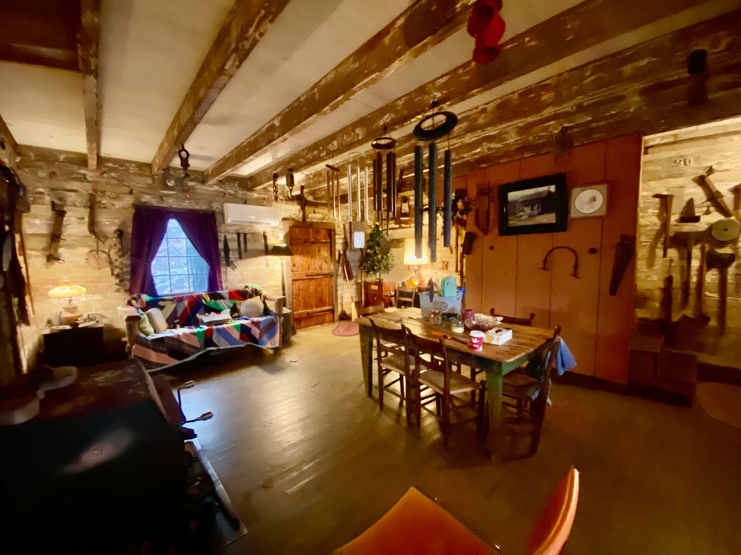 Image for 4 BR/1.5 BA Period Correct Relocated 1850's Log Cabin on 10 +/- Acres w/Amazing Mountain Views in Greene County, VA--ONLINE ONLY BIDDING!!