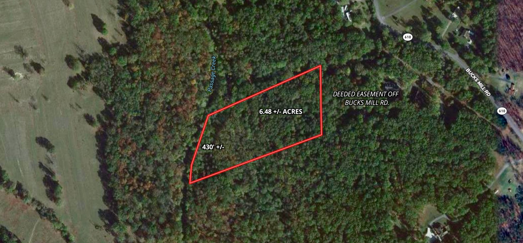 Image for 6.48 +/- Acre Land Parcel w/430' +/- of Passage Creek Frontage in Warren County, VA--ONLINE ONLY BIDDING!!