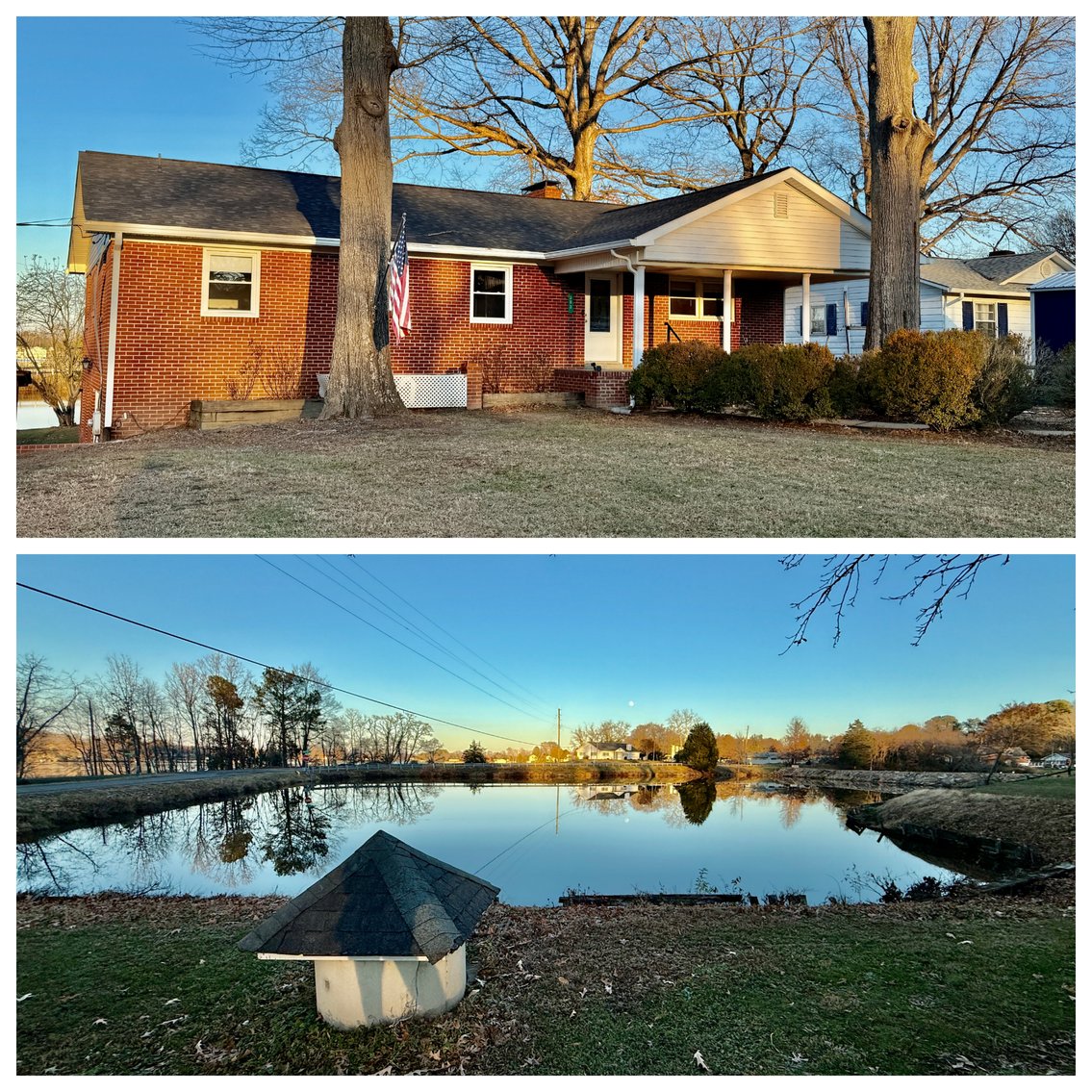 Image for 3 BR/2 BA Brick Home w/Basement Fronting Pond & Views of Mattox Creek in Colonial Beach, VA--SELLING to the HIGHEST BIDDER!!