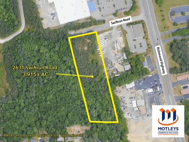 Image for SOLD! Public Auction | Online and Onsite | 3.915± AC Lot | Prime Location | Directly Off Route 1 | Close to I-95 | Excellent Commercial Potential/Mobile Home Park | 2631 Swiftrun Road | Chester, VA