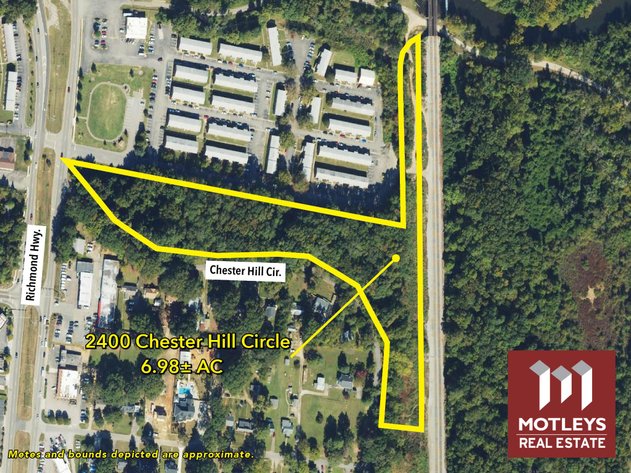 Image for SOLD! Public Online Auction | 6.98± Subdividable Acres | Zoned R-7 | Tentative 12-Lot Plan Available | 2400 Chester Hill Circle | North Chesterfield, VA