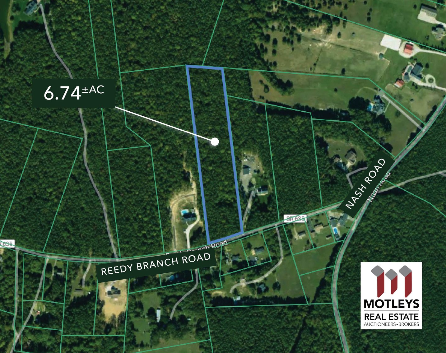 Image for Under Contract! | 6.74± AC Buildable Lot | Zoned Agricultural | Minutes to Lake Chesdin | Soil Study Available | 10220 Reedy Branch Road | Chesterfield, VA | 23838 | Online Only