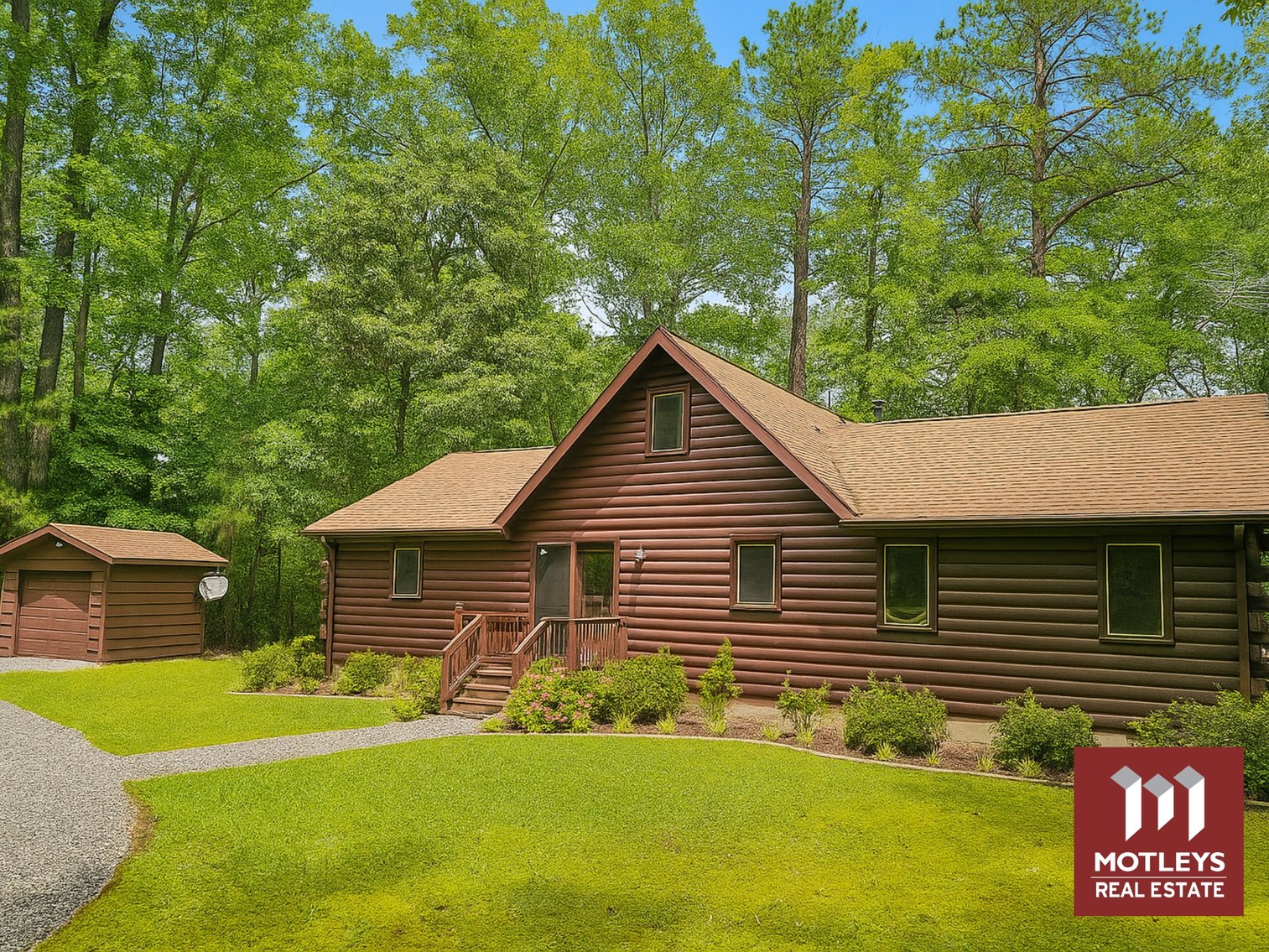 Image for For Sale | Waterfront Home in Lancaster County | 2 BR/2 BA Log Cabin on 2.44± AC | Corrotoman River Estuary