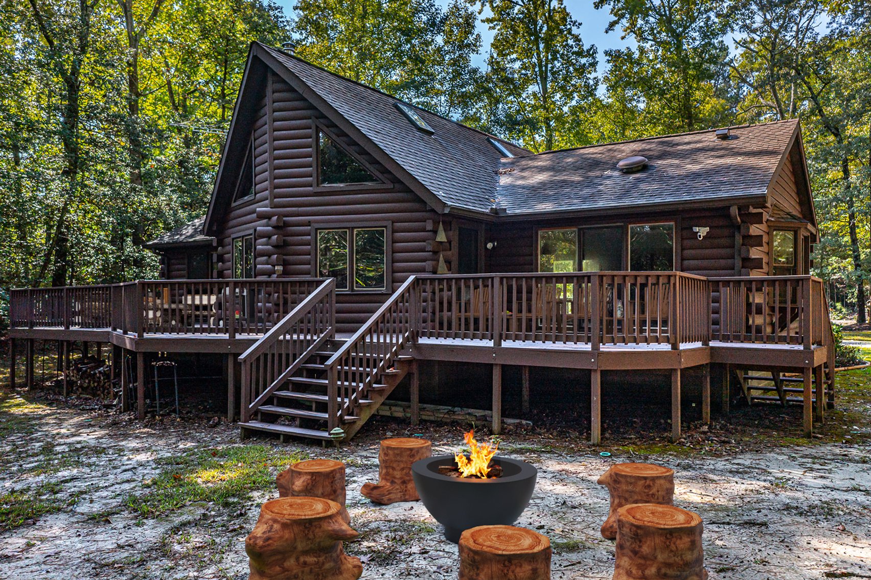 Image for For Sale | Waterfront Home in Lancaster County | 2 BR/2 BA Log Cabin on 2.44± AC | Corrotoman River Estuary
