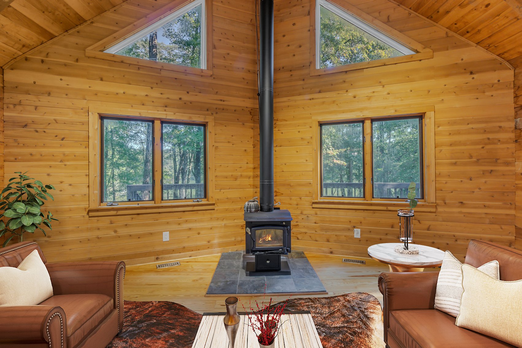 Image for For Sale | Waterfront Home in Lancaster County | 2 BR/2 BA Log Cabin on 2.44± AC | Corrotoman River Estuary