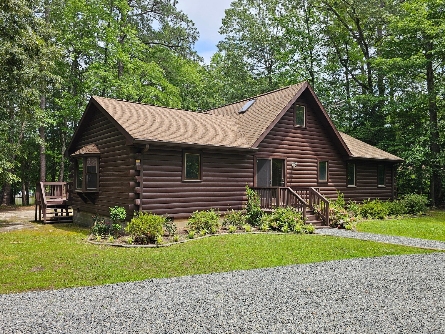 Image for For Sale | Waterfront Home in Lancaster County | 2 BR/2 BA Log Cabin on 2.44± AC | Corrotoman River Estuary