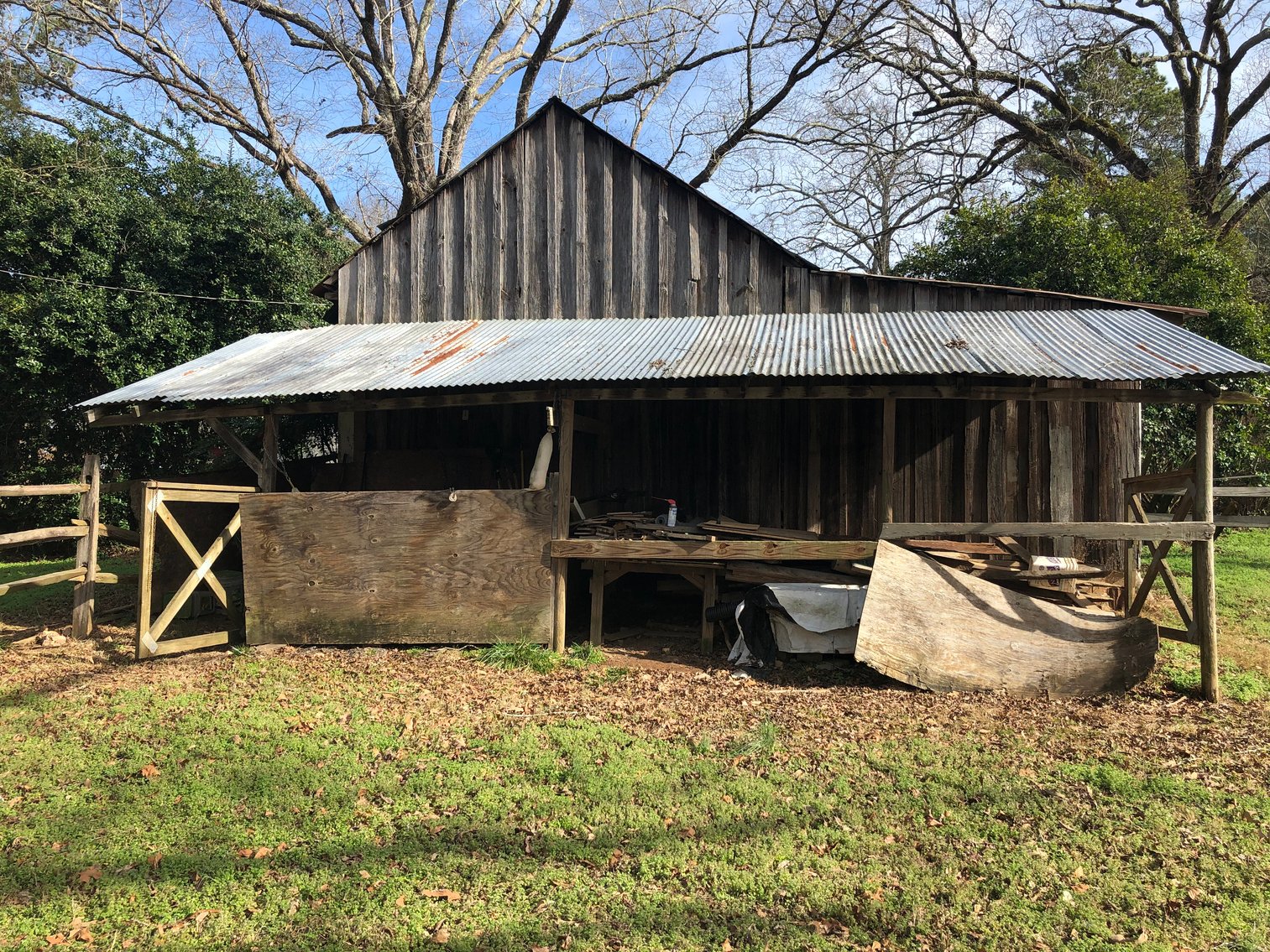 Image for Warm Springs, GA: 3BR/1BA Restored Farmhouse and 2BR/1.5BA Custom Log Cabin on 68.4± Acres at 1101 & 1103 Hudson Rd, Warm Springs, GA 30084  (Meriwether County)