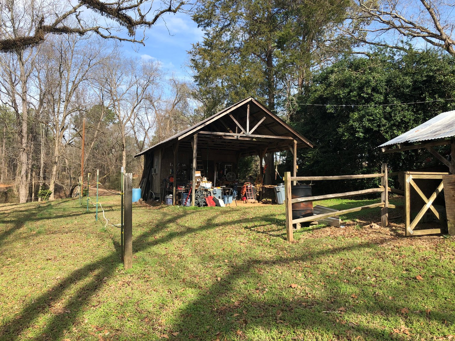 Image for Warm Springs, GA: 3BR/1BA Restored Farmhouse and 2BR/1.5BA Custom Log Cabin on 68.4± Acres at 1101 & 1103 Hudson Rd, Warm Springs, GA 30084  (Meriwether County)