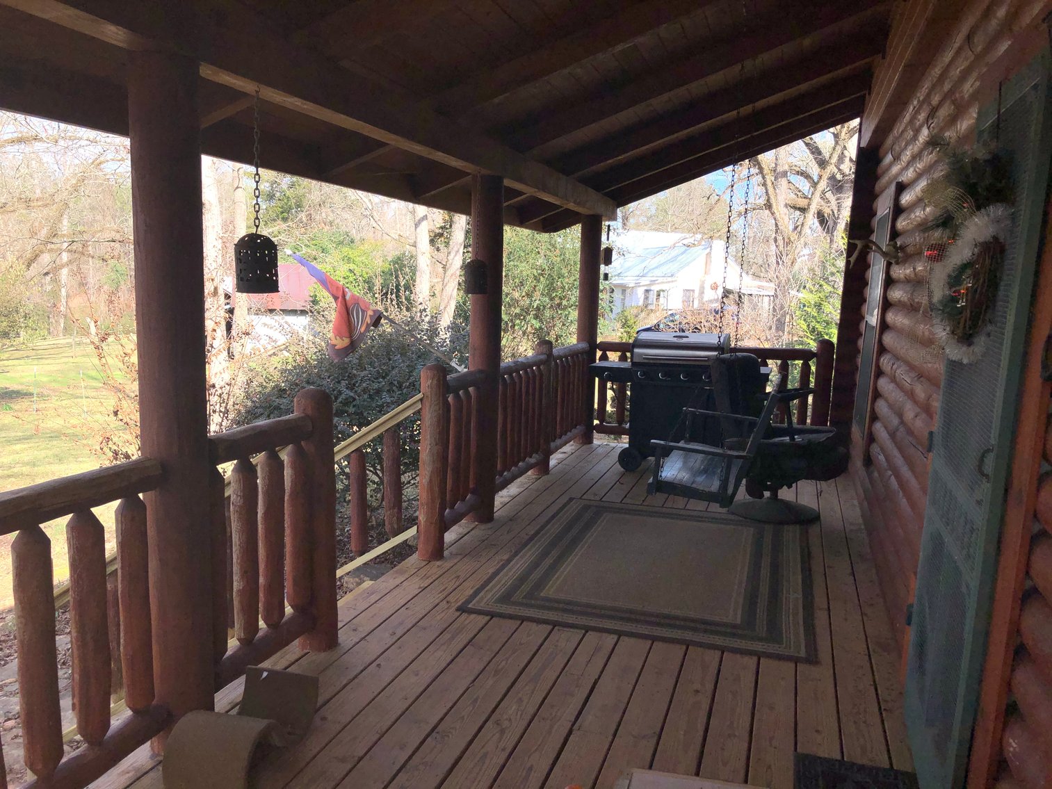 Image for Warm Springs, GA: 3BR/1BA Restored Farmhouse and 2BR/1.5BA Custom Log Cabin on 68.4± Acres at 1101 & 1103 Hudson Rd, Warm Springs, GA 30084  (Meriwether County)