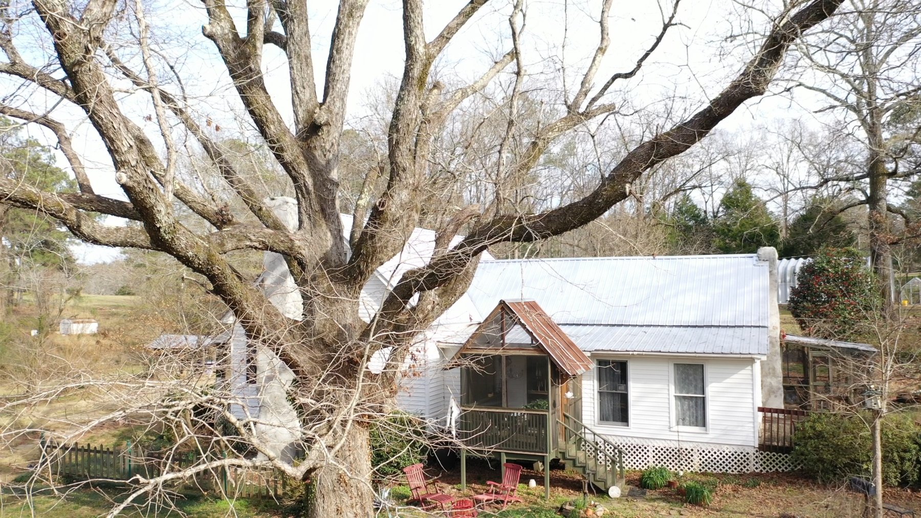 Image for Warm Springs, GA: 3BR/1BA Restored Farmhouse and 2BR/1.5BA Custom Log Cabin on 68.4± Acres at 1101 & 1103 Hudson Rd, Warm Springs, GA 30084  (Meriwether County)