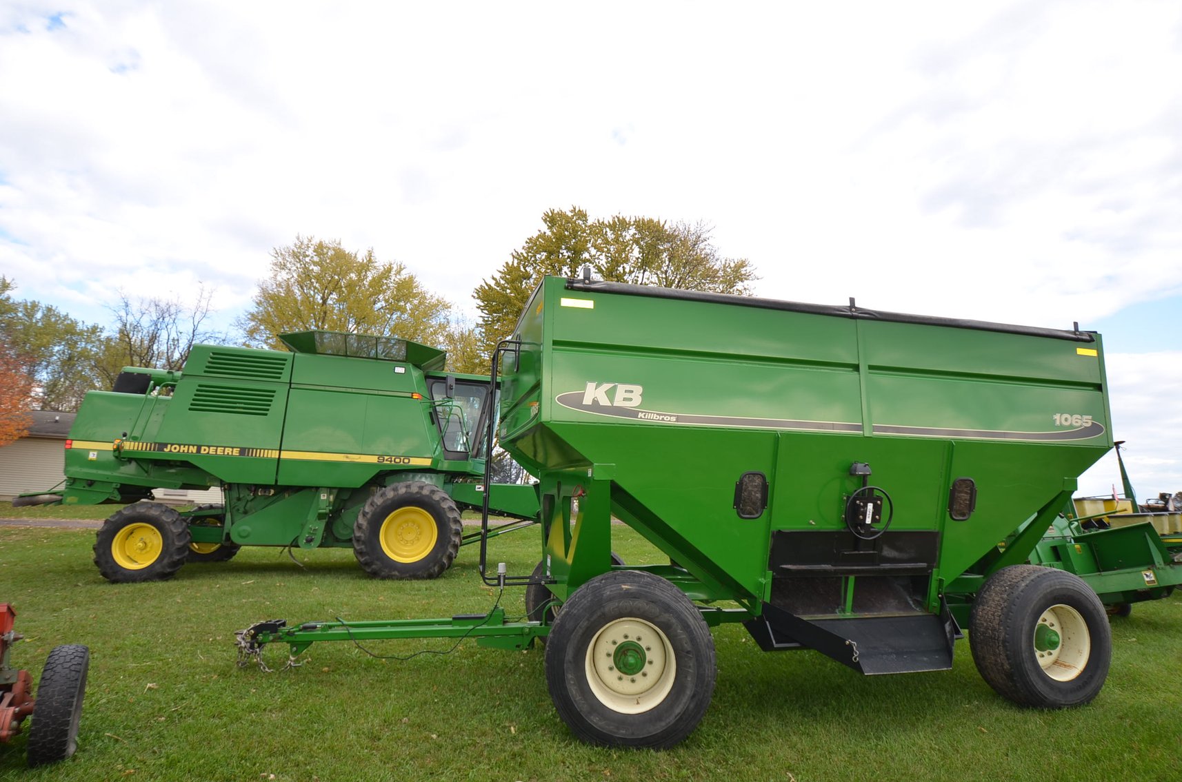 Image for JD 9400 COMBINE, JD 4250 TRACTOR, AND JD FARM EQUIPMENT