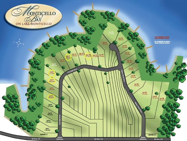 Image for Five Bank Owned Lake Monticello Waterfront Lots in Jenkinsville, SC (Fairfield County)