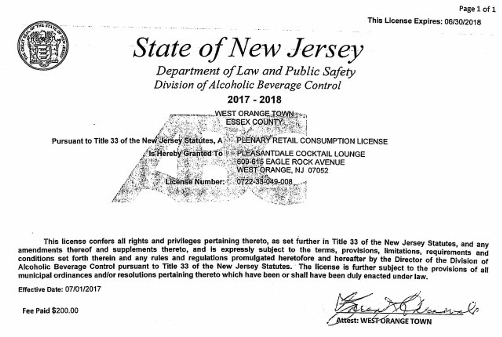 Image for West Orange, NJ 