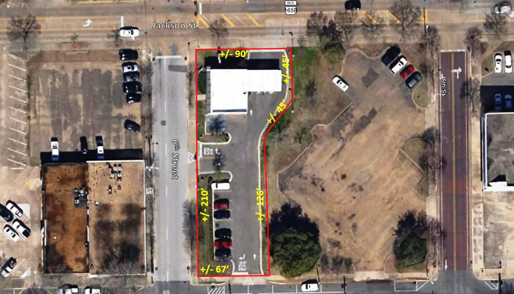 Image for **REMOVED FROM AUCTION**     Alexandria, LA: 1,383±SF Footprint Former Bank Branch on .44± Acre at 803 Sixth Street, Alexandria, LA 71301 (Rapides Parish)