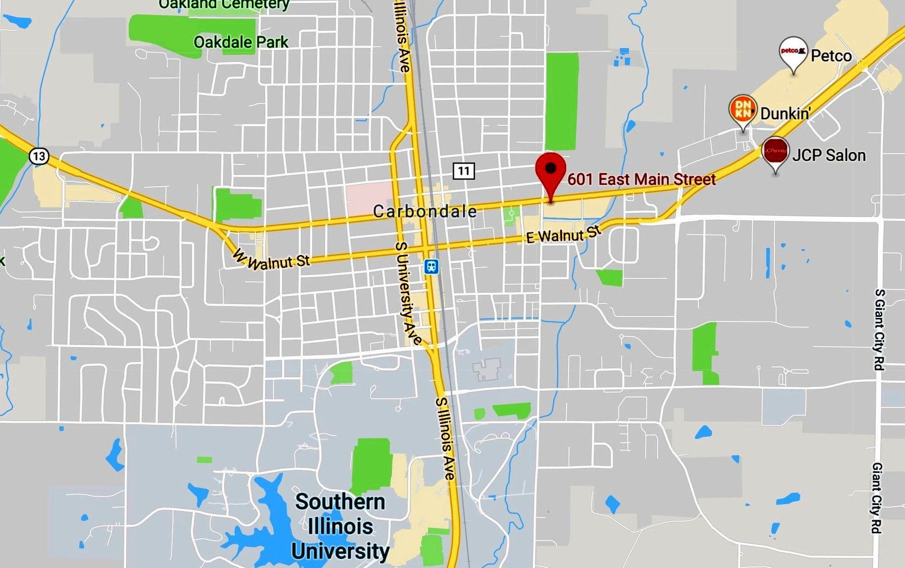 Image for Carbondale, IL: 7,384±SF Footprint Former Bank Branch on 1.15± Acres at 601 E. Main Street, Carbondale, IL 62901 (Jackson County)