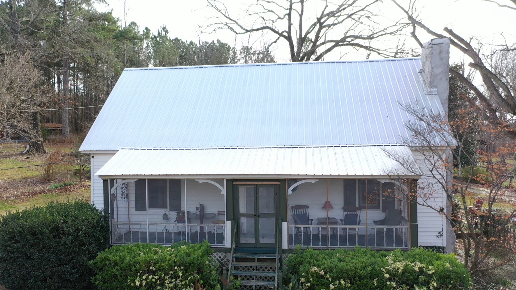 Image for Warm Springs, GA: 3BR/1BA Restored Farmhouse and 2BR/1.5BA Custom Log Cabin on 68.4± Acres at 1101 & 1103 Hudson Rd, Warm Springs, GA 30084  (Meriwether County)