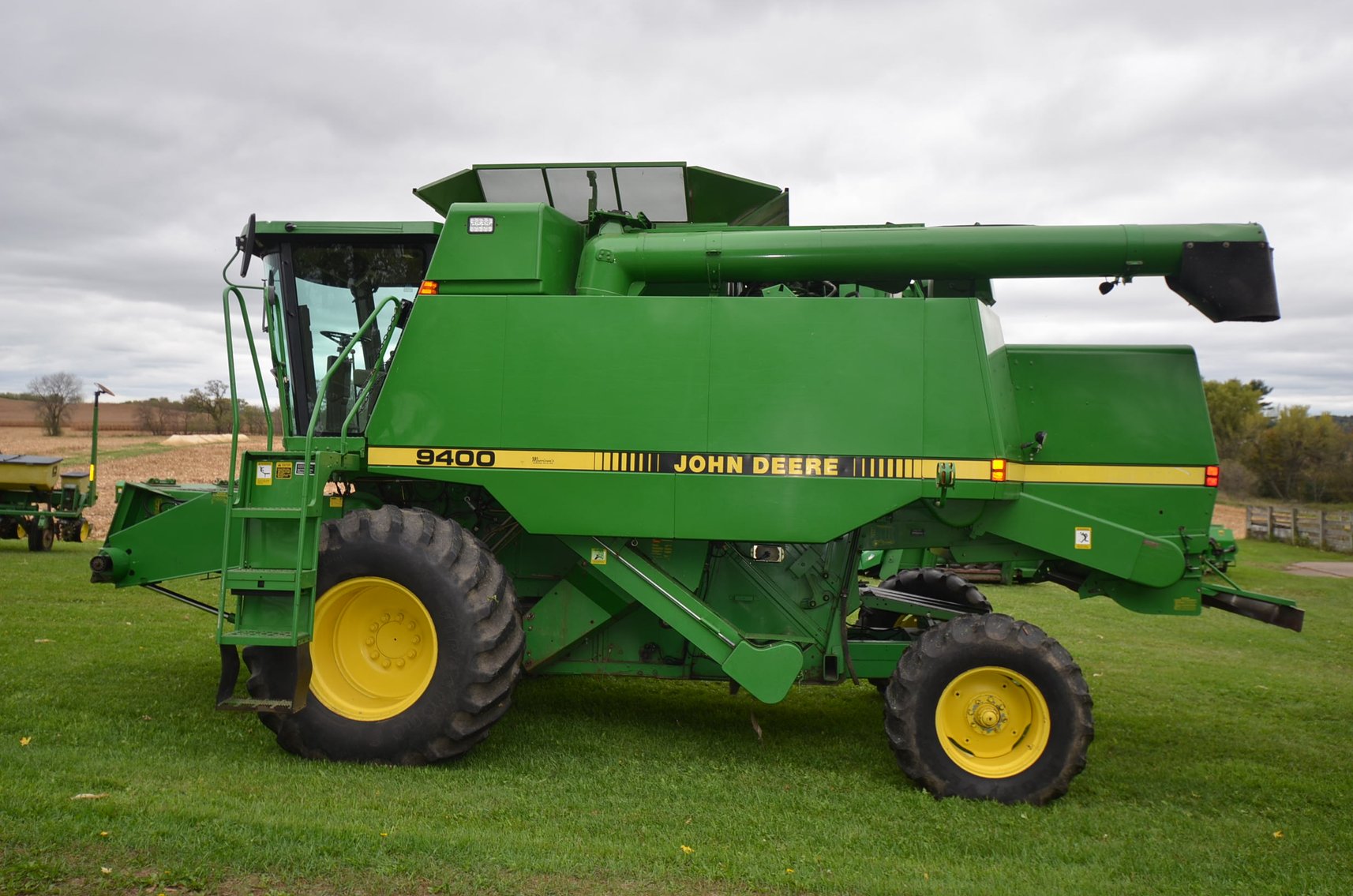 Image for JD 9400 COMBINE, JD 4250 TRACTOR, AND JD FARM EQUIPMENT