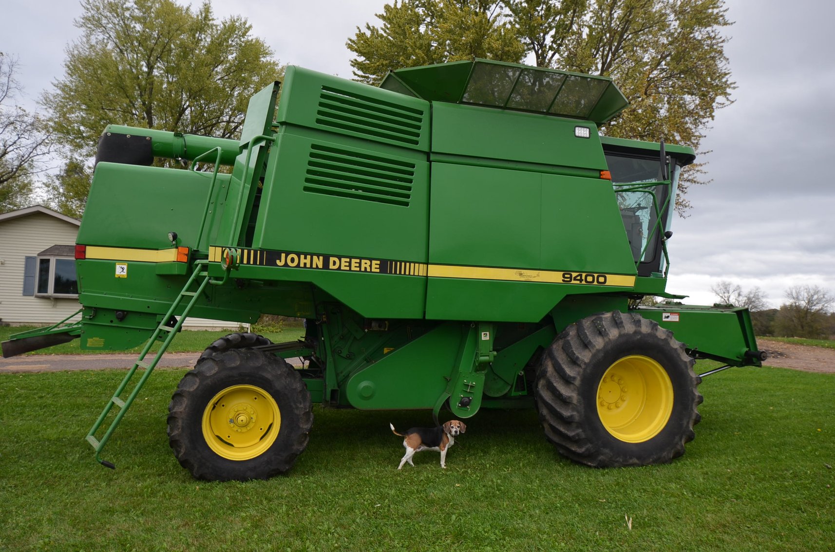 Image for JD 9400 COMBINE, JD 4250 TRACTOR, AND JD FARM EQUIPMENT