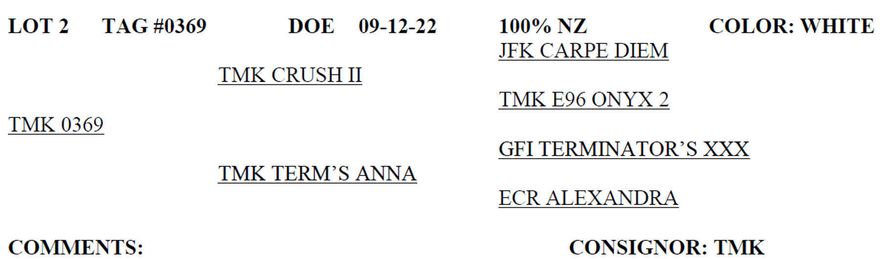 Image for 2023 Mountain Premier Invitational Kiko Sale