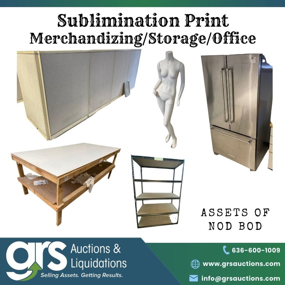Sublimation Merchandising/Office/Storage - Assets of NODBOD