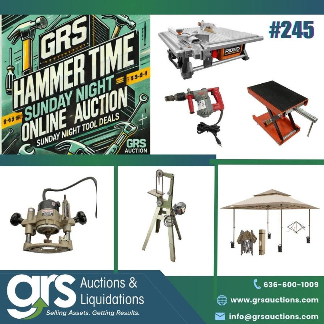 Image for GRS Hammer Time, Sunday Night Online Tool Deals! #245