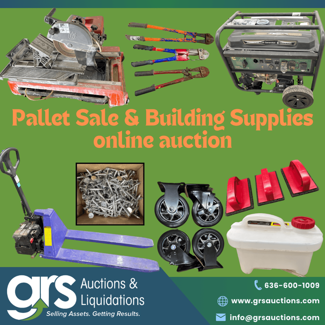 Pallet Sale & Building Materials Auction!