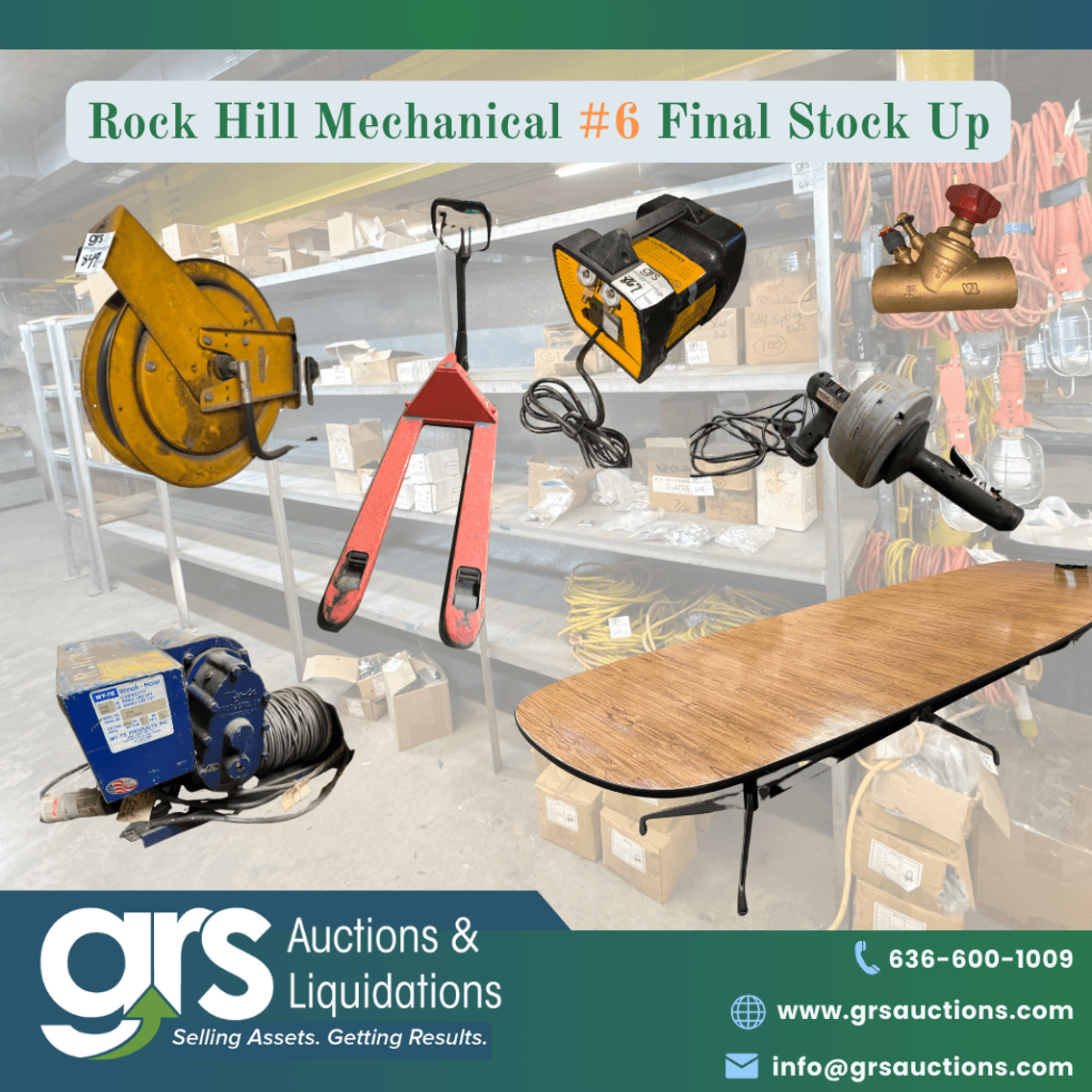 Rock Hill Mechanical Online Auction #6 - Tool and Equipment LIquidation