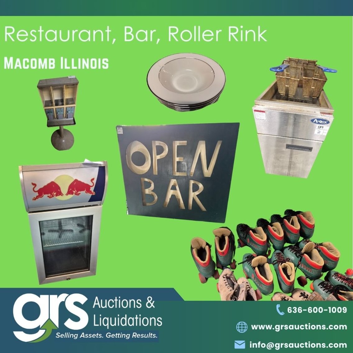 Restaurant, Bar & Roller Rink Online Auction - Macomb, IL