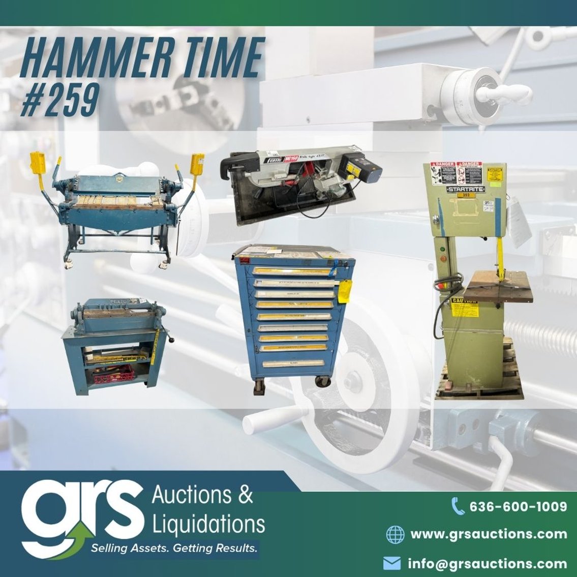 Hammer Time 259 - Industrial Tools & Boeing Surplus Auction