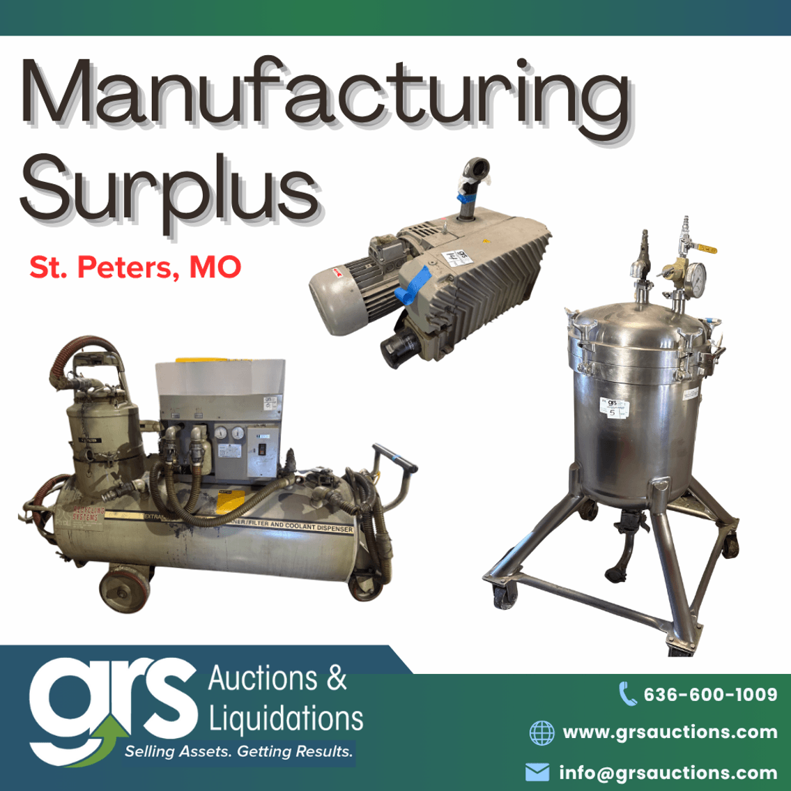 Manufacturing Surplus Online Auction - Industrial Equipment & Machinery