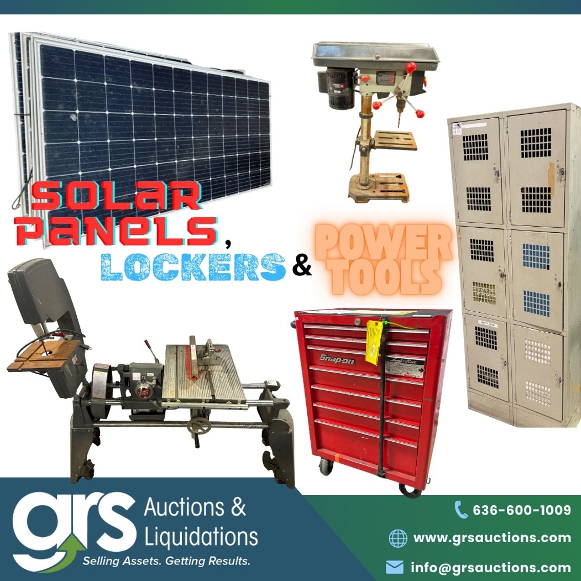 Solar Panels, Lockers & Tools - Boeing Surplus