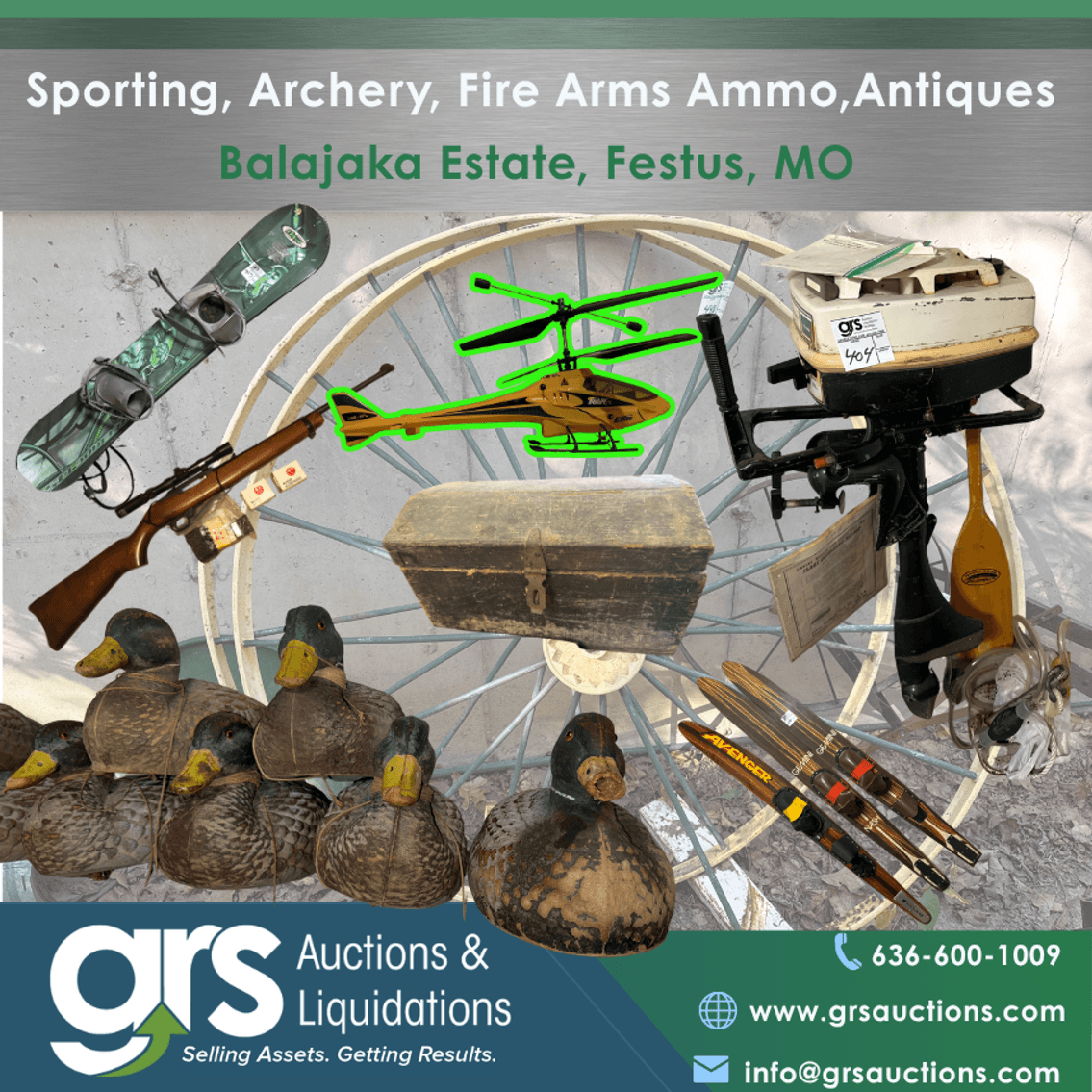 Sporting, Fire Arms, Ammo, Fishing, Archery - Balajka Estate