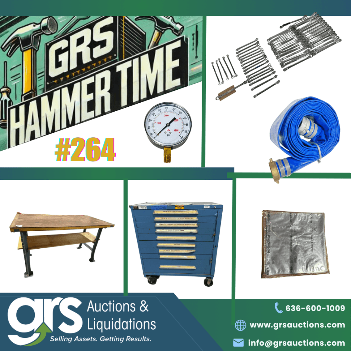 HammerTime Auction #264 - Tools, Tools and Boeing Surplus