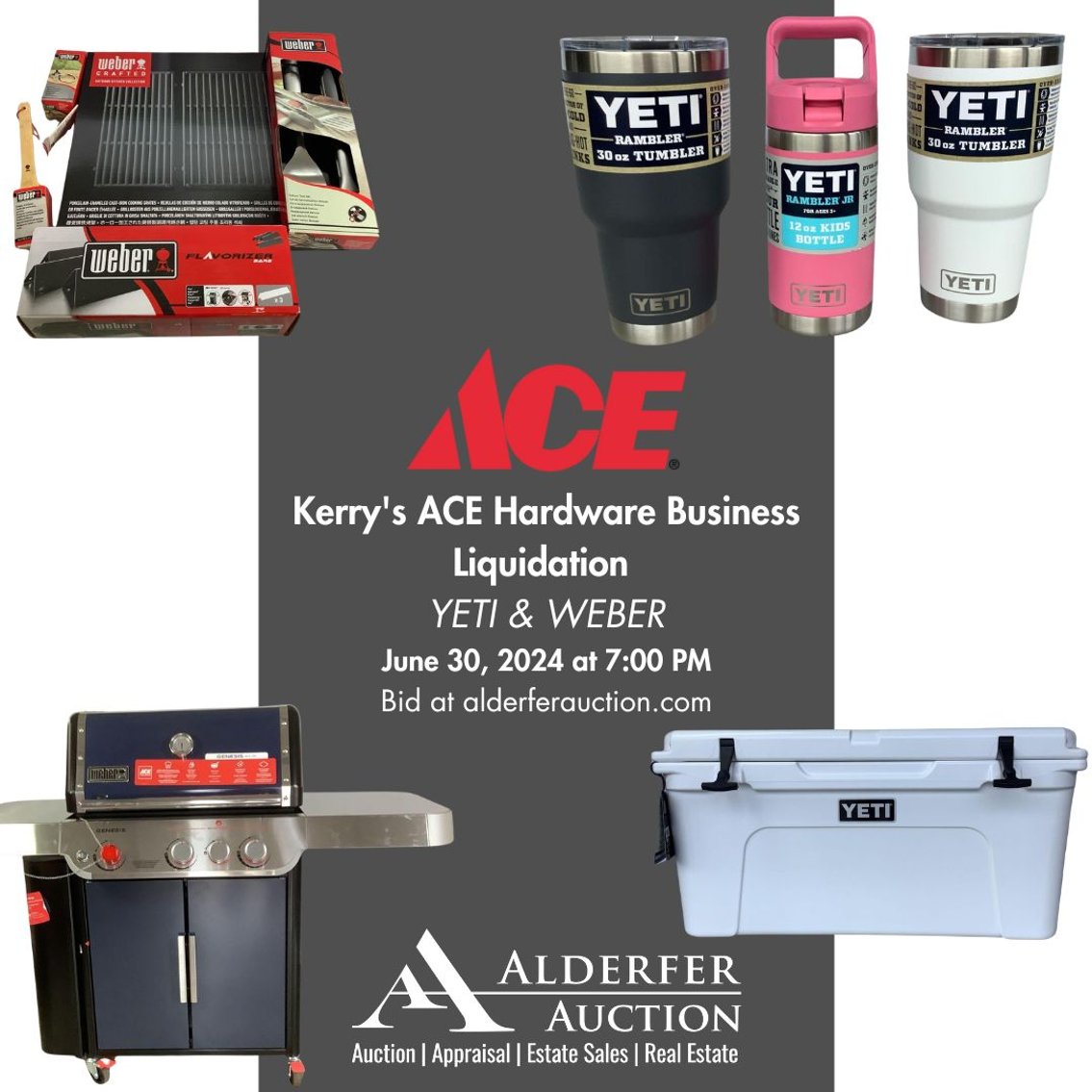Image for Yeti & Weber | Kerry's ACE Hardware Business Liquidation | June 30, 2024 at 7:00 PM